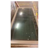 Glass Patio Door with Frame and Handle