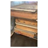 Set of 4 Double-Pane Aluminum Windows with Wood Frames