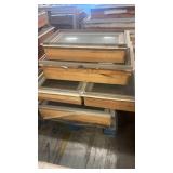 Lot of Wood Framed Double-Pane Windows