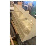 Large White Wooden Shelving Unit with Compartments