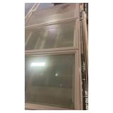 Used Double Glass Door Frame with Hardware and Window Panels