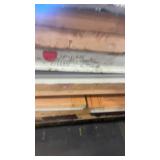 Used Double Glass Door Frame with Hardware and Window Panels