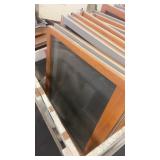Pallet of Wooden Framed Double-Pane Window Sashes