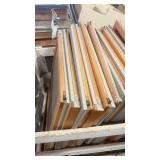 Pallet of Wooden Framed Double-Pane Window Sashes
