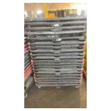 Stack of 10 Heavy Duty Plastic Utility Pallets