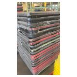 Stack of 10 Heavy Duty Plastic Utility Pallets