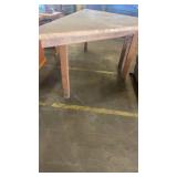 Used Wooden Triangular Work Table