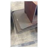 Used Wooden Office Credenza with Drawers and Cabinet Storage