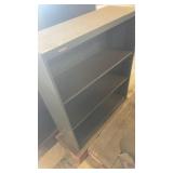 Group of Metal and Wood Office Cabinets and Shelving Units