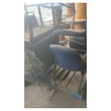 Mixed Lot of Stackable and Folding Chairs with Cushions and Armrests