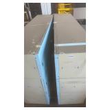 Set of 2 Double-Stacked Blue Metal Lockers