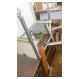 Group of Used School Desks with Metal Frames and Wood Tops