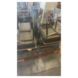 Pallet of Stackable Black Cafeteria Chairs