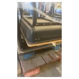 Pallet of Stackable Black Cafeteria Chairs