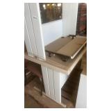 Modular Office Cubicle with Work Surface and Privacy Panels