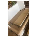 Modular Office Cubicle with Work Surface and Privacy Panels