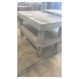 Heavy Duty Wooden Work Table with Lower Shelf