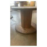 Large Wooden Cable Spool Table