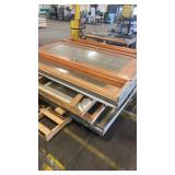 Collection of Used Wood and Glass Patio Doors with Frames
