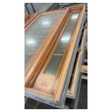 Collection of Used Wood and Glass Patio Doors with Frames
