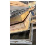 Collection of Used Wood and Glass Patio Doors with Frames