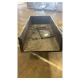 Wardworks 17 Cu Ft Steel Utility Dump Trailer and Flatbed Cart