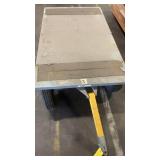 Heavy Duty Industrial Flatbed Utility Cart with Pneumatic Tires