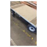 Heavy Duty Industrial Flatbed Utility Cart with Pneumatic Tires