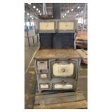 Antique Home Comfort Wood Burning Stove by Wrought Iron Range Co.