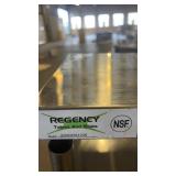 Regency Stainless Steel Work Table with Double Overshelf