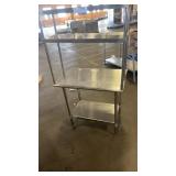 Regency Stainless Steel Work Table with Double Overshelf