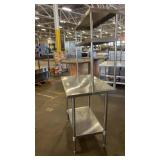 Regency Stainless Steel Work Table with Double Overshelf