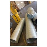 Collection of Spiral Ductwork Sections and Fittings