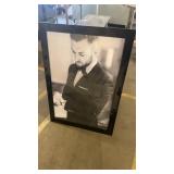 Framed Black and White Portrait Photograph of Man in Suit