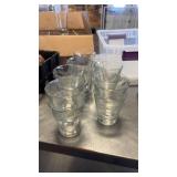 Mixed Lot of Drinking Glasses, Copper Mugs, and Metal Basket Organizers