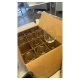 Mixed Lot of Drinking Glasses, Copper Mugs, and Metal Basket Organizers