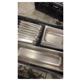 Set of Stainless Steel Steam Table Food Pans Assorted Sizes