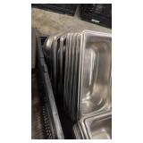 Lot of Stainless Steel Food Pans for Restaurant Use