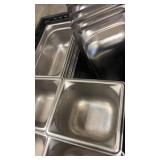 Set of Stainless Steel Food Pans and Inserts