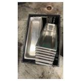 Set of 8 Stainless Steel Restaurant Food Pans