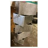 Lot of Stainless Steel Rectangular Utensil Caddies by Tablecraft