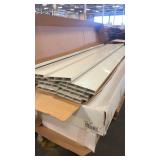 Vinyl Semi-Privacy Fence Kit 6ft H x 6ft W White Sections