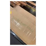 White Furry Bench with Acrylic Legs