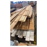 Large Lot of Mixed Wood Boards and Trim Pieces