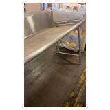 Industrial Stainless Steel Angled Prep Table