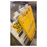 Set of Safety Barricade Signs and A-Frame Barriers