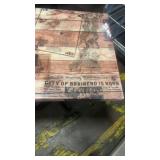 Set of 2 Restaurant Tables with Historic and Train Graphics
