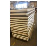 Pallet of 13 Used Double Hung Windows 61x33 Inches