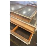 Pallet of Used Double-Pane Wood Frame Windows