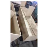 Large White Wooden Shelving Unit with Compartments